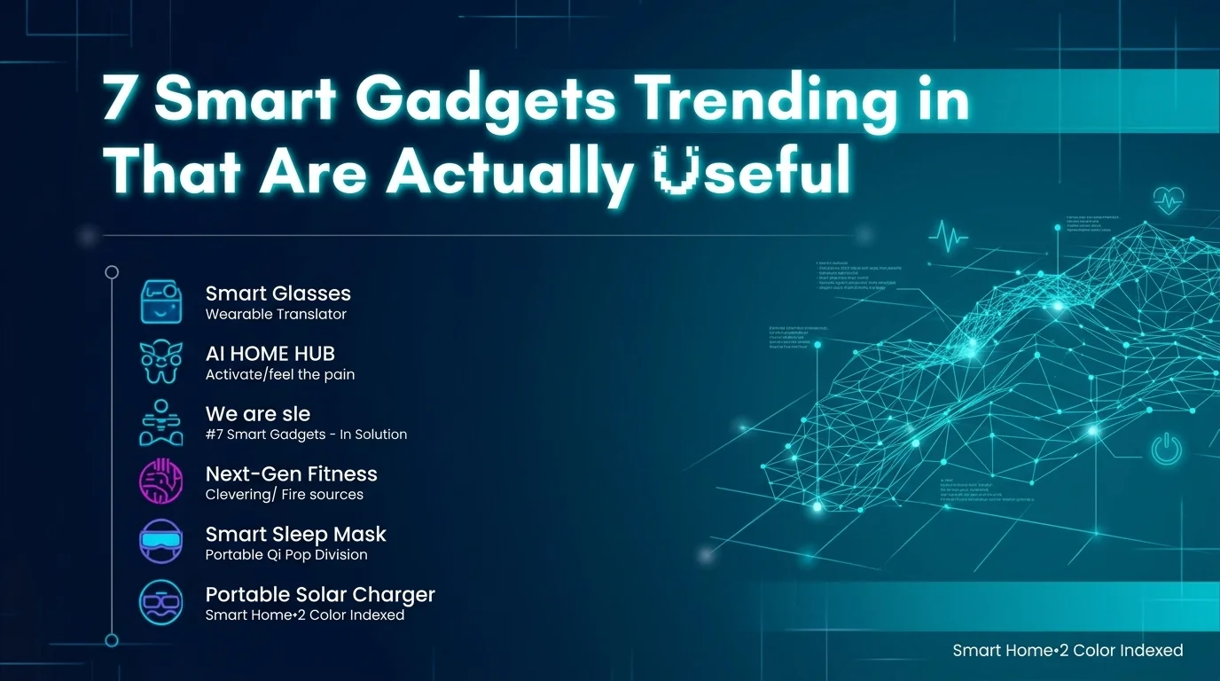 You are currently viewing 7 Smart Gadgets Trending in 2026 That Are Actually Useful